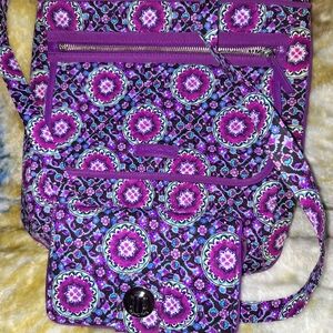 Vera Bradley purse with matching wallet